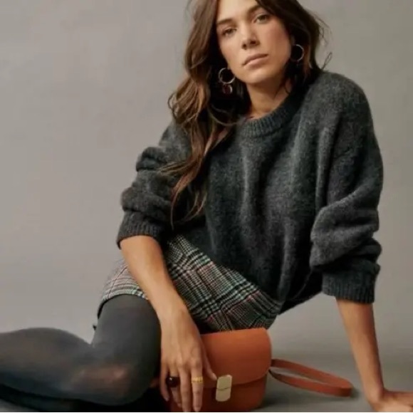 Sezane Sweaters - Sezane Amiel Sweater in dark grey